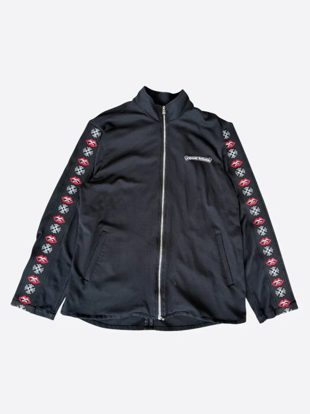 Chrome Hearts Matty Boy Black Chomper Track Jacket